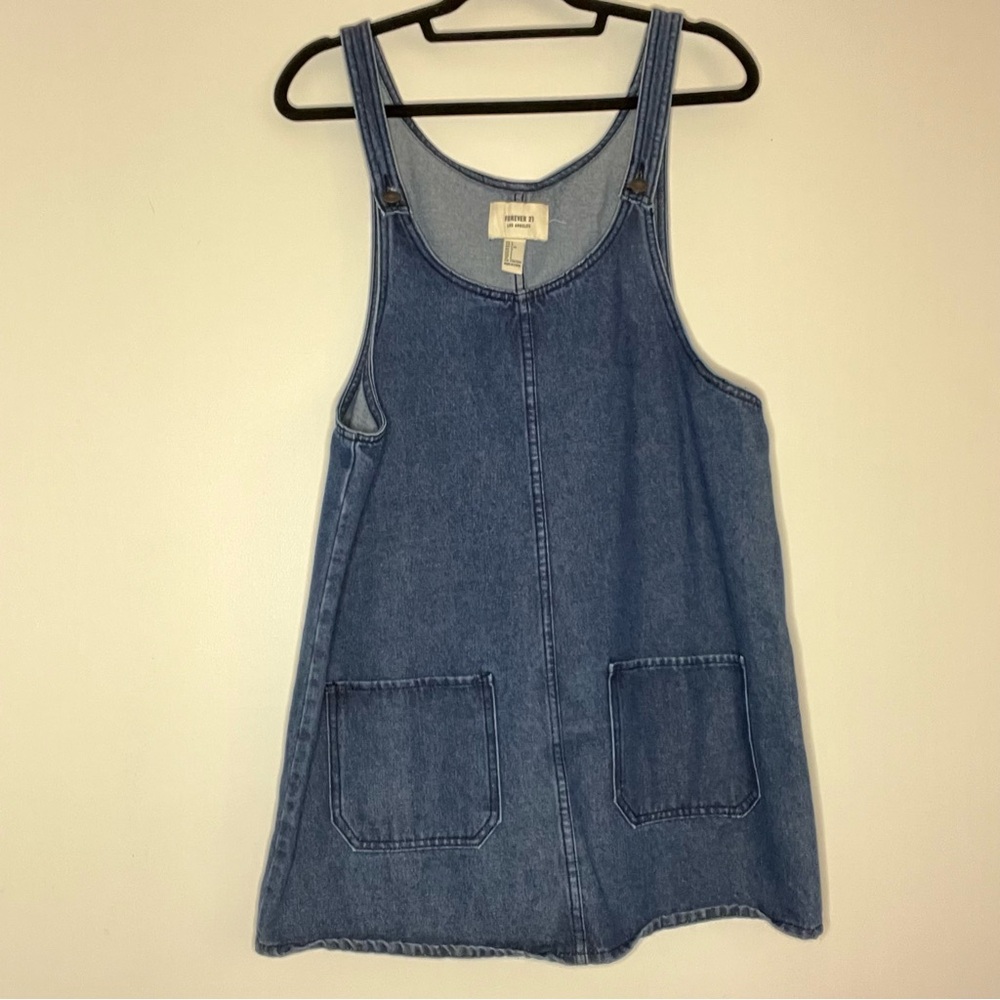 Denim Sleeveless Dress with Pockets
